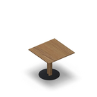 3335 - JOIN center column table 70x70cm, oak melamin, H60