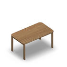 3068 - JOIN table 120x70 cm rounded, h60, oak melamine