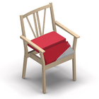 2910 - SALINA Multi stackable chair with armrest with removable seat cover