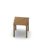 3267  - JOIN table Cross legs (H75),  70x70 cm, oak HPL