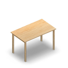 3082 - JOIN table 120x70 cm, h75, birch melamine