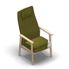 4465 - Zeta stol heltre, høy, med avtagbar setetrekk, fast