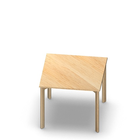 2107  - JOIN table Cross legs (H75),  90x90 cm, birch HPL
