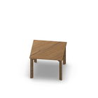 3197  - JOIN table Cross legs (H60),  70x70 cm, oak melamine