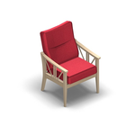 2767 - SALINA Chair with ribs sidewall