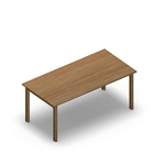 3017 - JOIN table 140x70 cm, h60, oak melamine