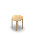 2049 - JOIN table ø70 cm, h75, birch HPL