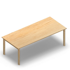 3028 - JOIN table 180x80 cm, h60, birch melamine
