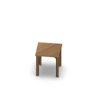 3191  - JOIN table Cross legs (H60),  50x50 cm, oak melamine