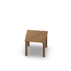 3195  - JOIN table Cross legs (H60),  60x60 cm, oak HPL