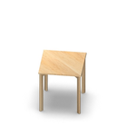 2100  - JOIN table Cross legs (H75),  70x70 cm, birch HPL