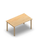 3013 - JOIN table 120x70 cm, h60, birch melamine