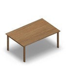 3038 - JOIN table 140x90 cm, h60, oak melamine
