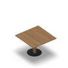 3341 - JOIN center column table 90x90cm, oak melamine, H60