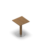 3357 - JOIN center column table 60x60 cm, oak HPL
