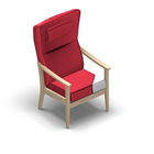 2781 - SALINA High recliner with step less adjustment with removable seat cover, open sidewall