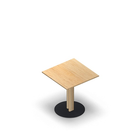 2122 - JOIN center column table 60x60 cm, birch HPL, H60