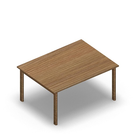 3036 - JOIN table 120x90 cm, h60, oak HPL
