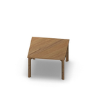 3206  - JOIN table Cross legs (H60),  80x80 cm, oak melamine