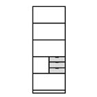 F503 Open bookcase