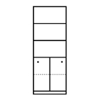 F567 Sliding door cabinet