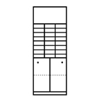 F570 Sliding door cabinet