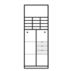 F566 Sliding door cabinet