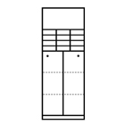 F565 Sliding door cabinet