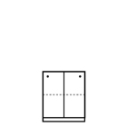 F261 Sliding door cabinet
