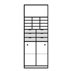 F569 Sliding door cabinet