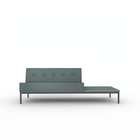 C 070 sofa 2 seater with table left when seated without arm