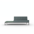 C 070 sofa 2 seater with table right when seated without arm