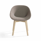 Beso 4-legged, wood with armrests
