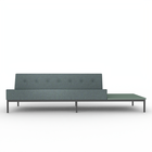 C 070 sofa 2.5 seater with table left when seated without arm