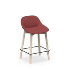Beso bar stool counter stool, 4-legged wood height 61
