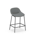 Beso bar stool counter stool, 4-legged steel height 61