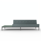 C 070 sofa 2.5 seater with table right when seated without arm
