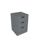 142B0013 SS-1.3<br>3 drawers<br>H920 W600 D600 mm