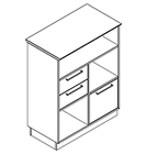 2006 - Cupboard w/top 800x450x1053 (on plinth) w/2 drawers in A1 + filing drawer B3