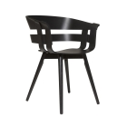 Wick Chair Woodleg Black