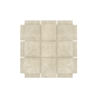 Basket Rug 180x180 Beige