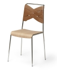 Torso Chair Chrome Oak Cognac