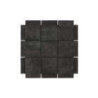 Basket Rug 180x180 Dark Grey