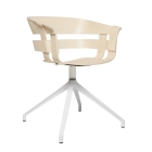 Wick Chair Swirvel Base Ash White