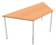 Meeting table trapezoid