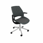 Be Hybrid_Seat and Back anthrazite_Cross Foot aluminium polished