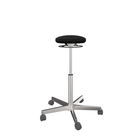 Circle Ø61_55-81h (81h)_Polished aluminium five-star base