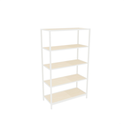 LEVEL4OHA_5x wooden shelves with steel underside