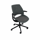 Be Hybrid_Seat and Back anthrazite_Cross Foot aluminum epoxied RAL7021