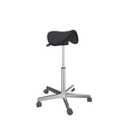 Saddle Ø61_55-81h (81h) with polished aluminium five-star base